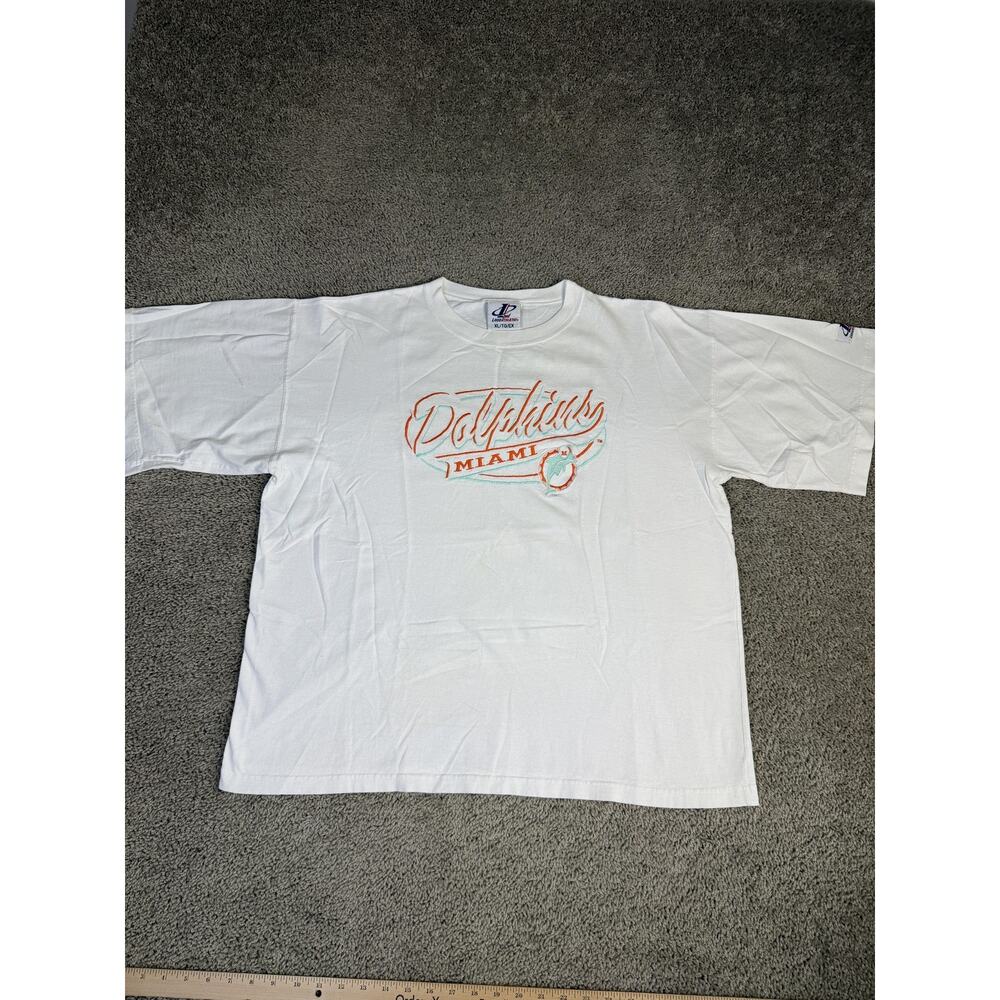Vintage Miami Dolphins Shirt Mens XL NFL Football Embroidered Logo Athletic 90s